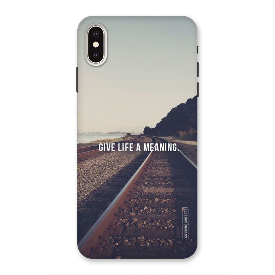 Meaning To Life Back Case for iPhone XS Max