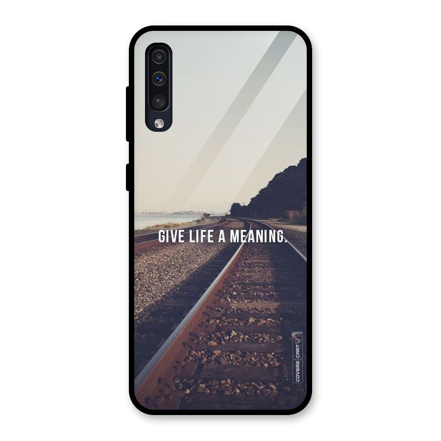 Meaning To Life Glass Back Case for Galaxy A30s
