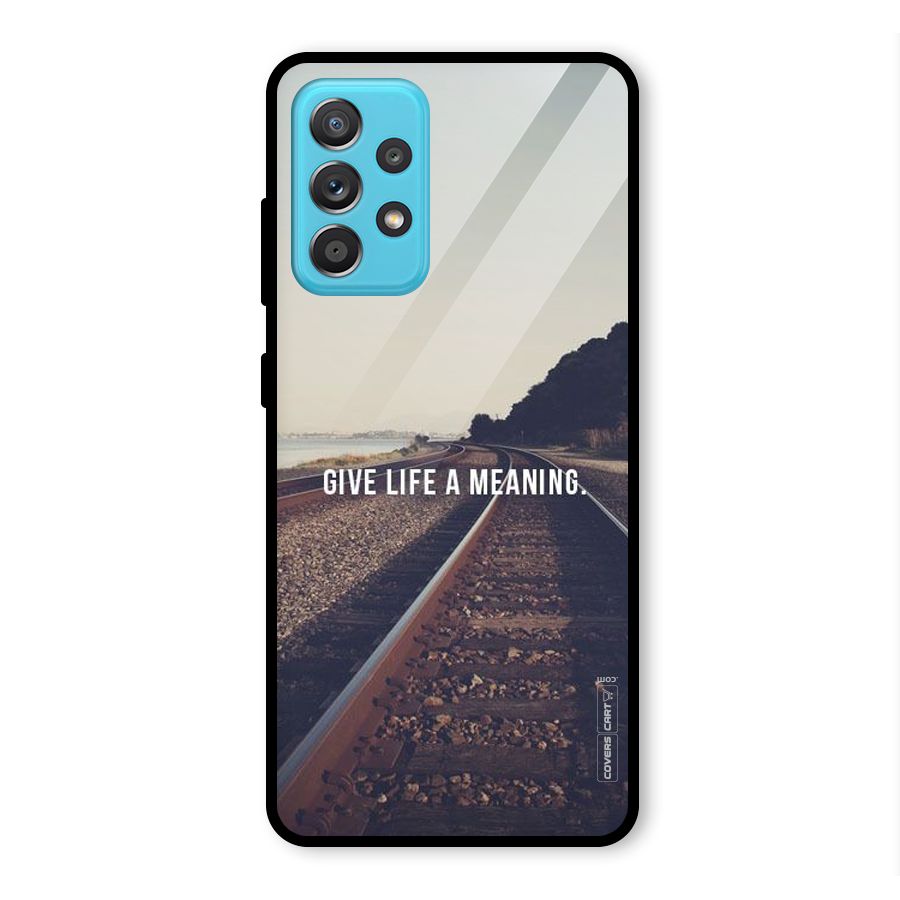 Meaning To Life Glass Back Case for Galaxy A52