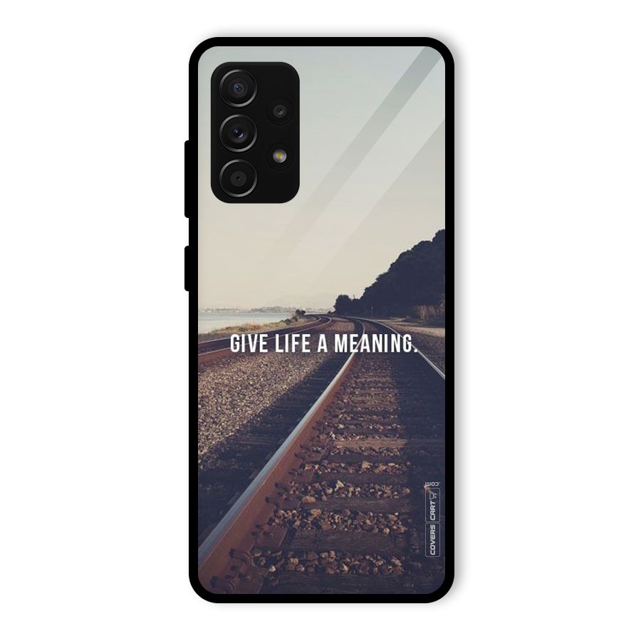 Meaning To Life Glass Back Case for Galaxy A53 5G