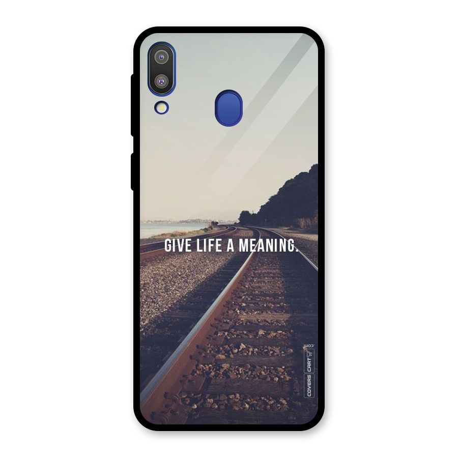 Meaning To Life Glass Back Case for Galaxy M20
