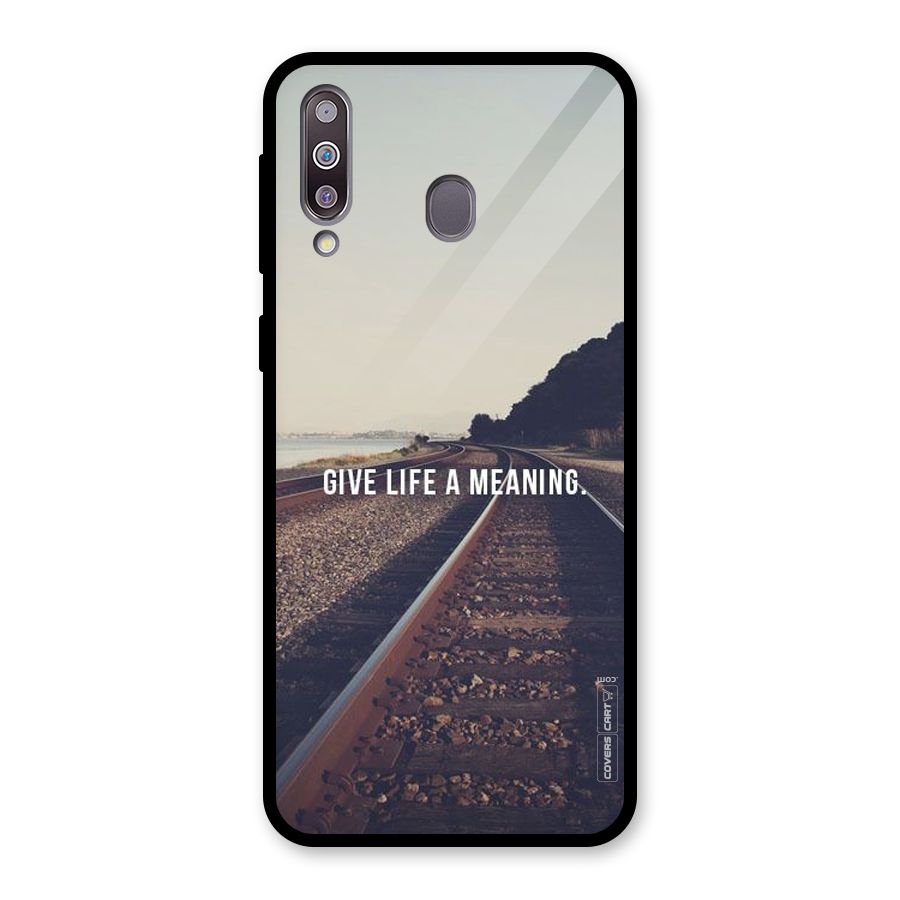 Meaning To Life Glass Back Case for Galaxy M30