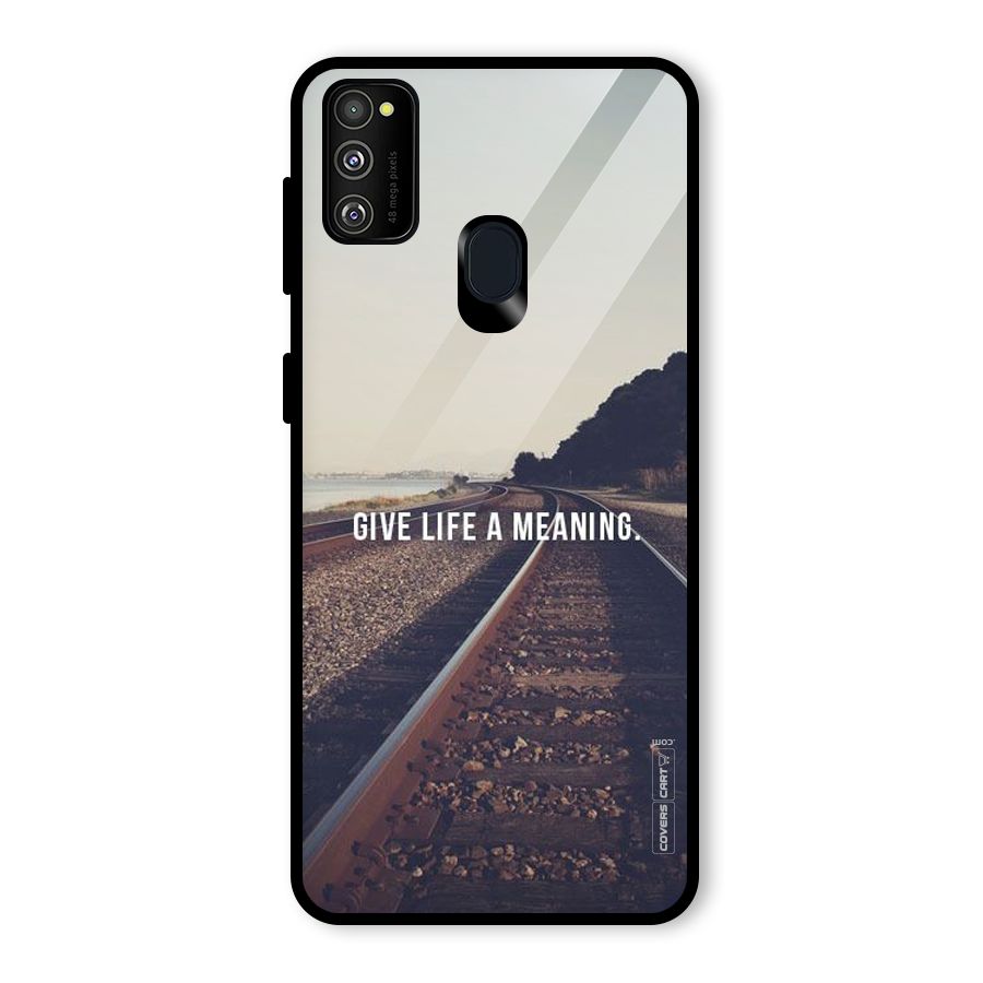 Meaning To Life Glass Back Case for Galaxy M30s