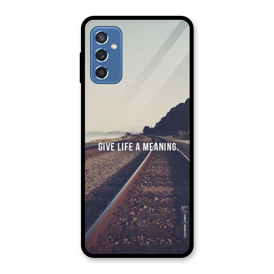 Meaning To Life Glass Back Case for Galaxy M52 5G