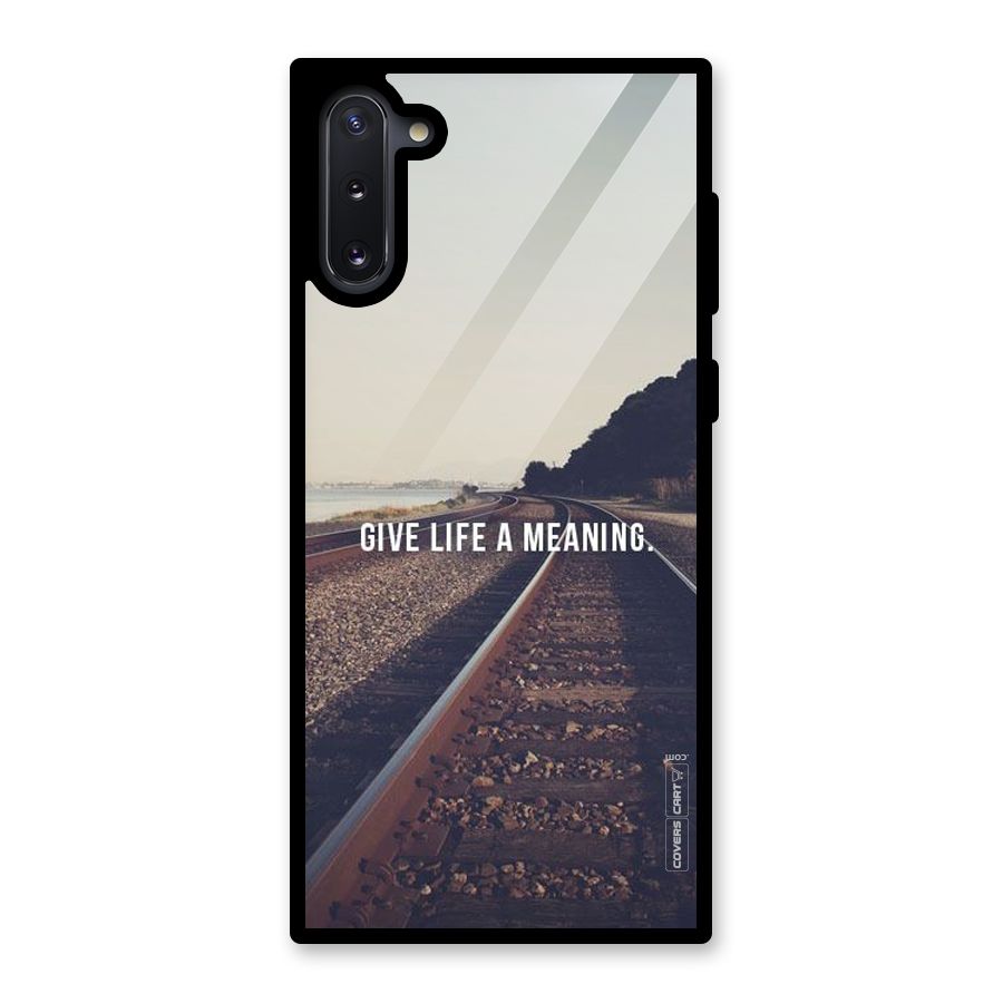 Meaning To Life Glass Back Case for Galaxy Note 10