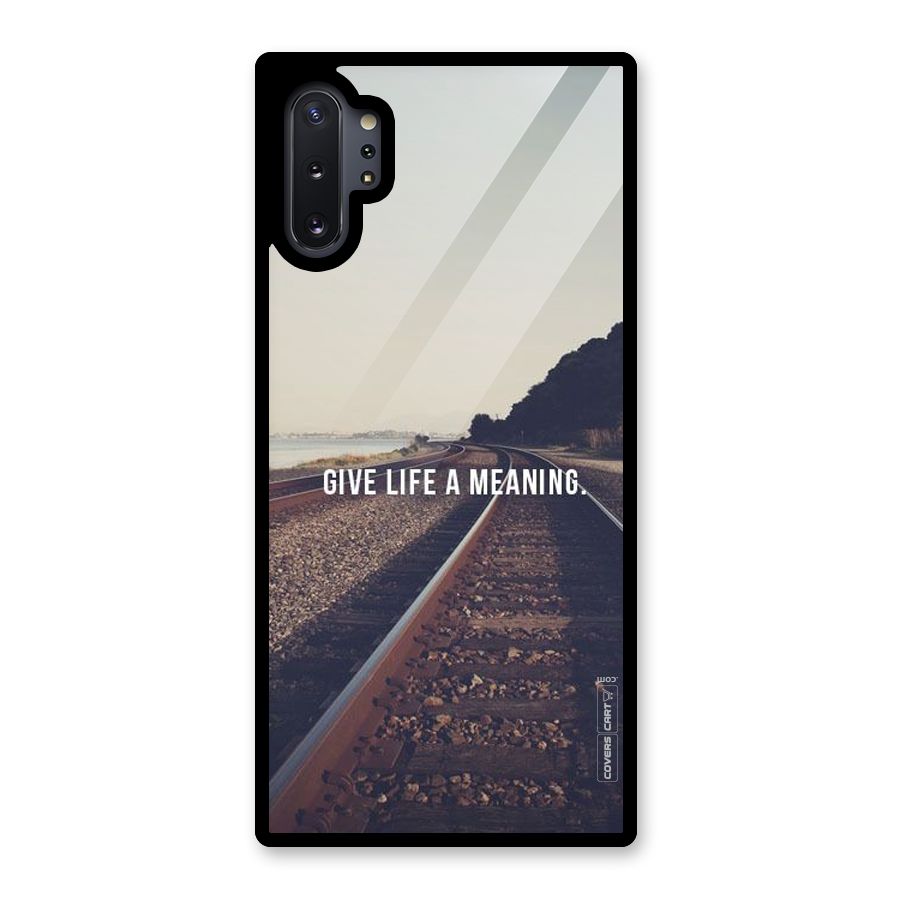 Meaning To Life Glass Back Case for Galaxy Note 10 Plus