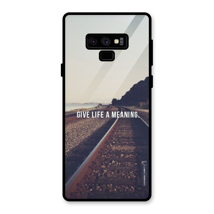 Meaning To Life Glass Back Case for Galaxy Note 9