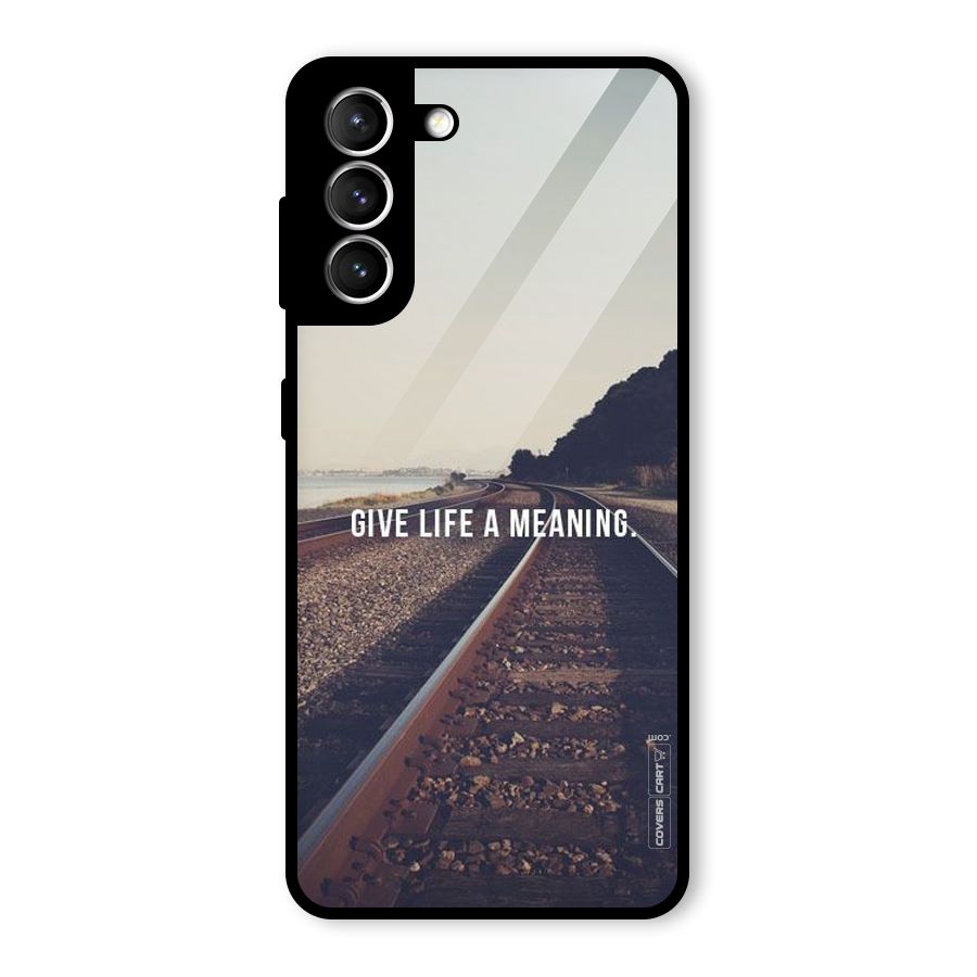 Meaning To Life Glass Back Case for Galaxy S21 5G