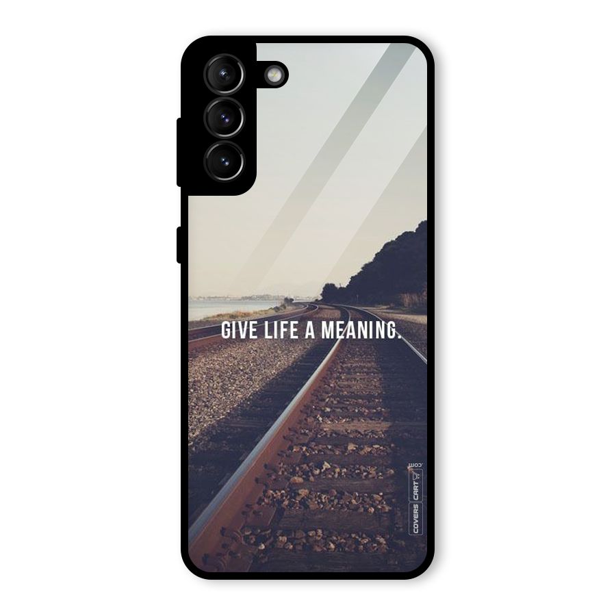 Meaning To Life Glass Back Case for Galaxy S21 Plus