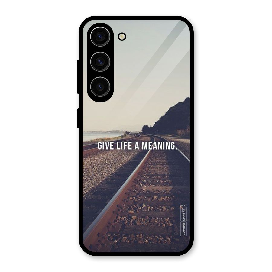 Meaning To Life Glass Back Case for Galaxy S23