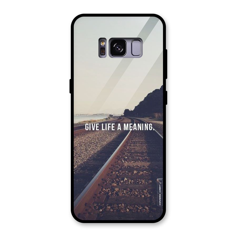Meaning To Life Glass Back Case for Galaxy S8