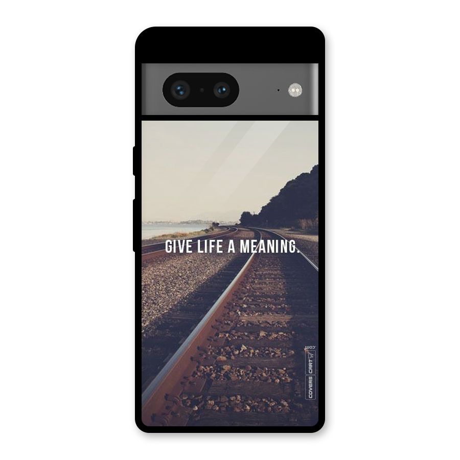 Meaning To Life Glass Back Case for Google Pixel 7