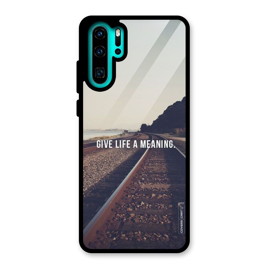 Meaning To Life Glass Back Case for Huawei P30 Pro
