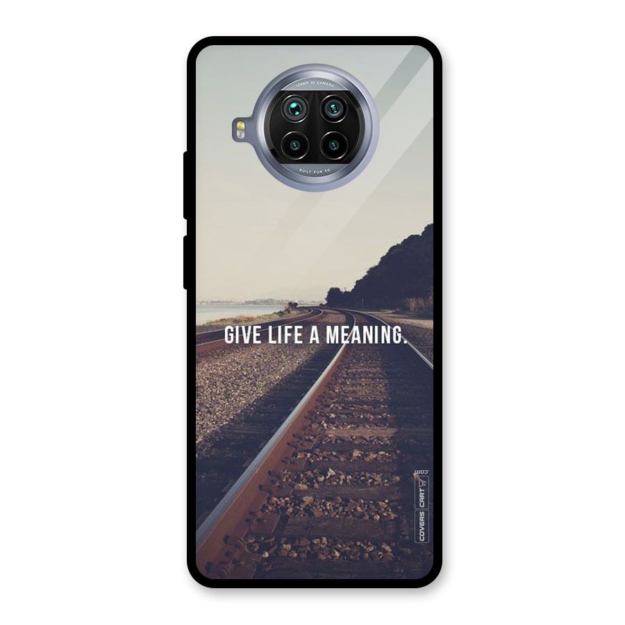 Meaning To Life Glass Back Case for Mi 10i