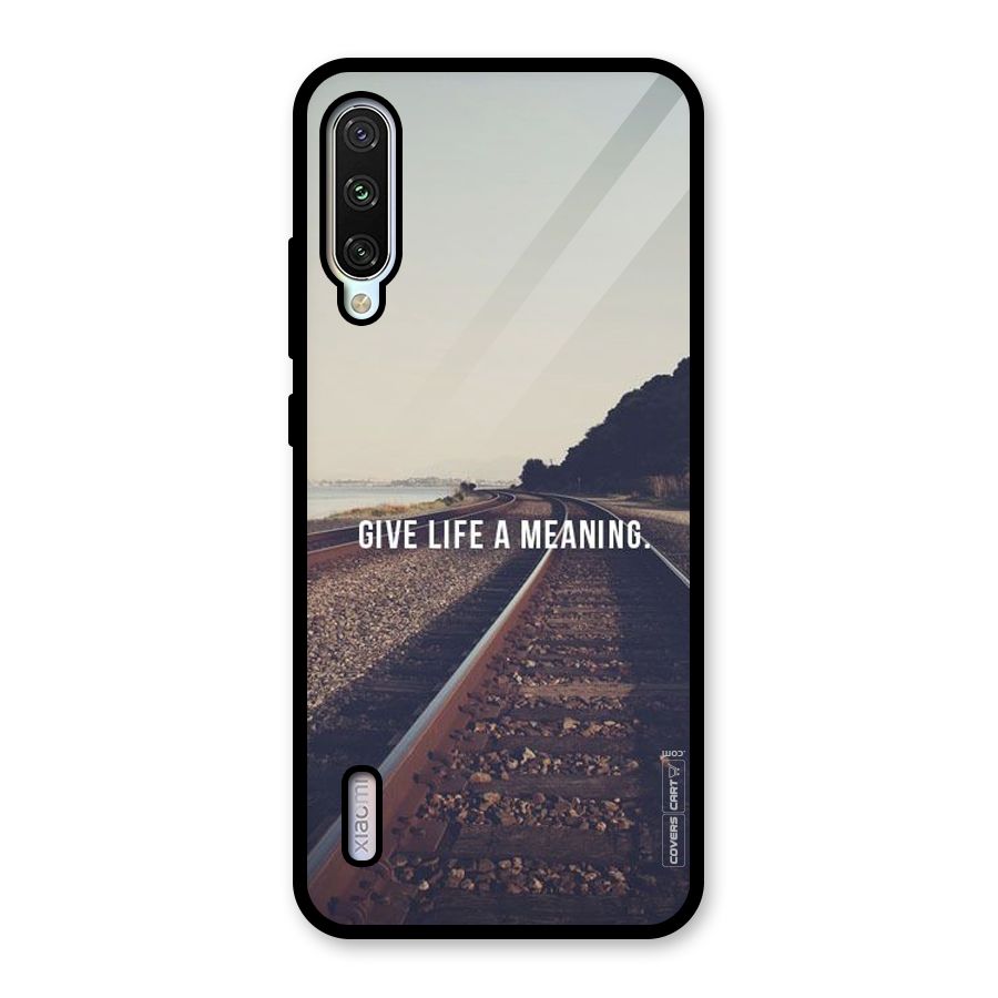 Meaning To Life Glass Back Case for Mi A3