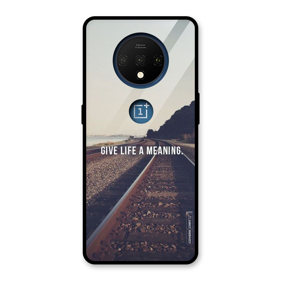 Meaning To Life Glass Back Case for OnePlus 7T
