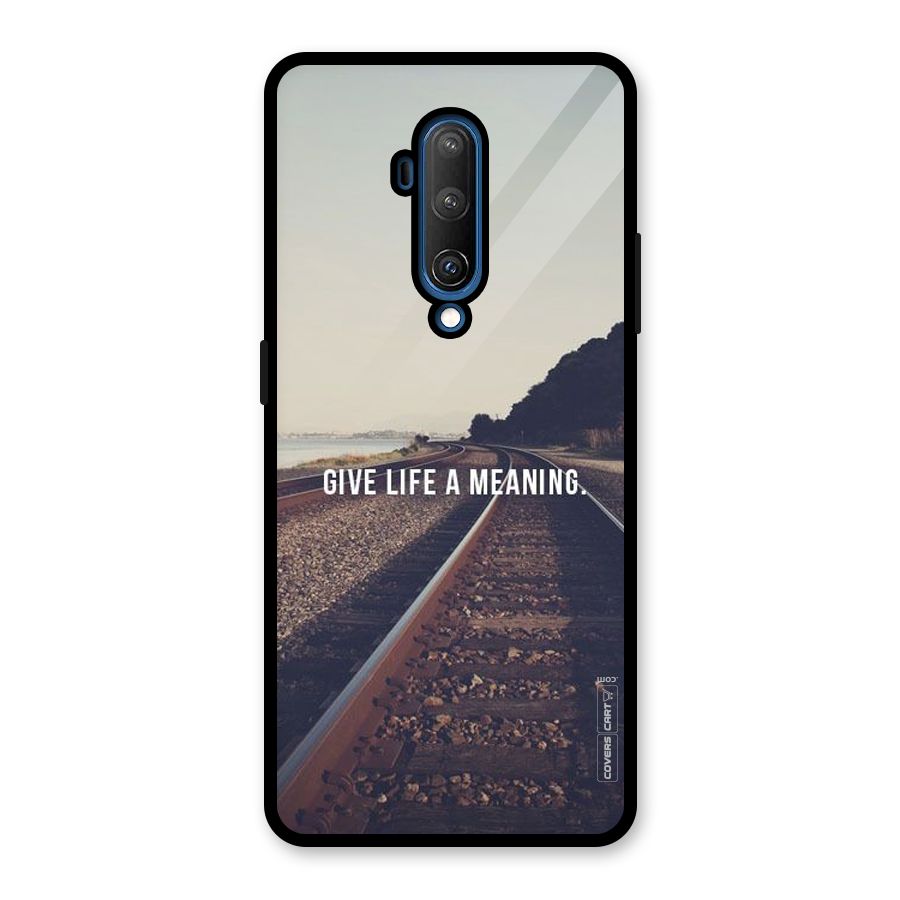 Meaning To Life Glass Back Case for OnePlus 7T Pro