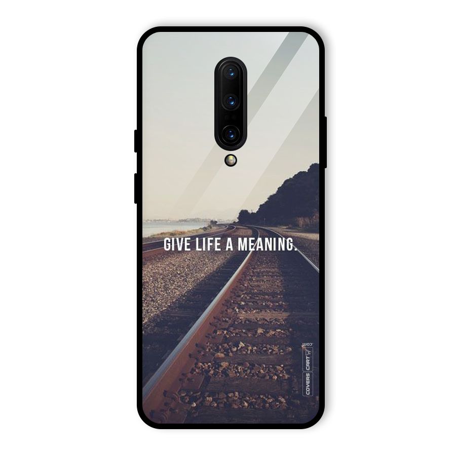 Meaning To Life Glass Back Case for OnePlus 7 Pro