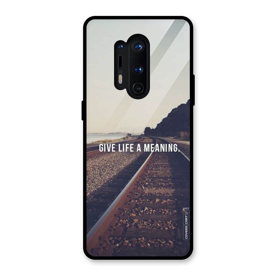 Meaning To Life Glass Back Case for OnePlus 8 Pro