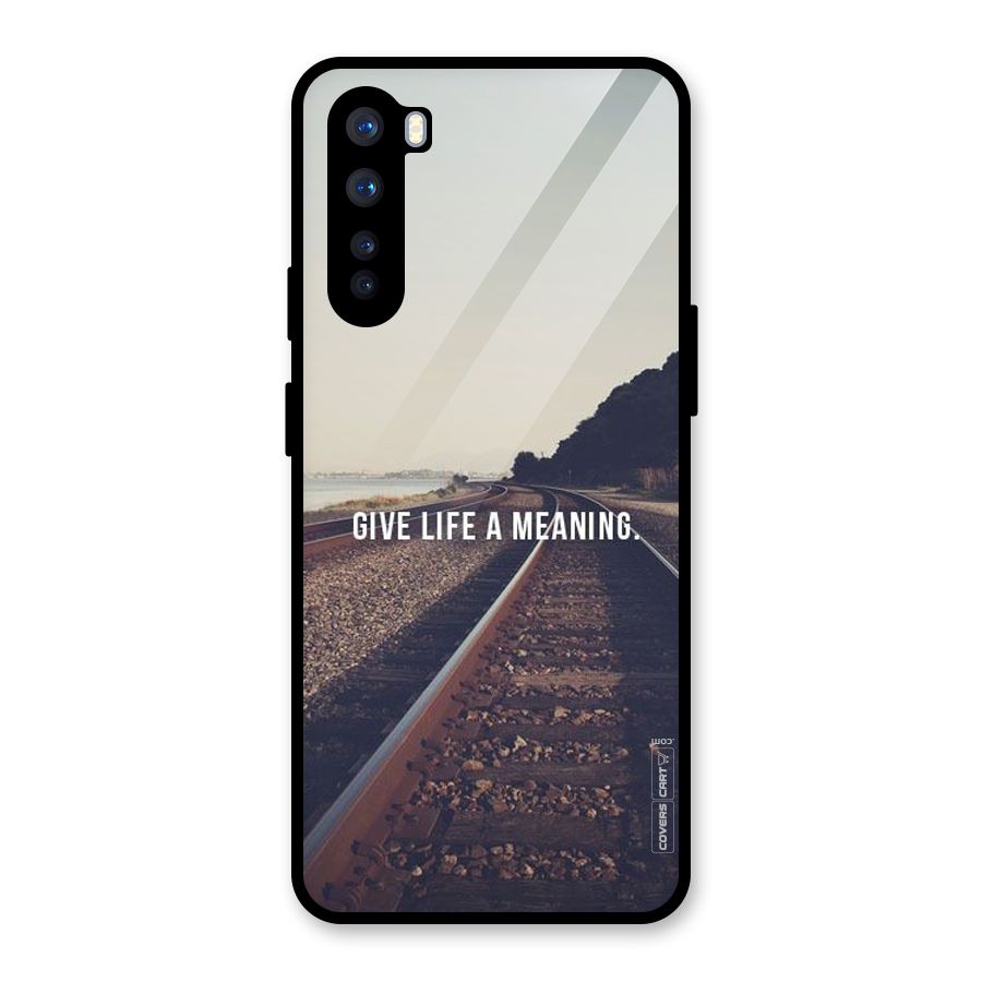Meaning To Life Glass Back Case for OnePlus Nord