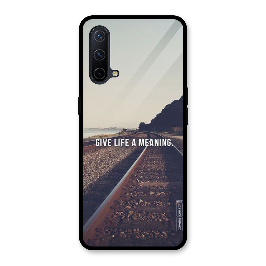 Meaning To Life Glass Back Case for OnePlus Nord CE 5G