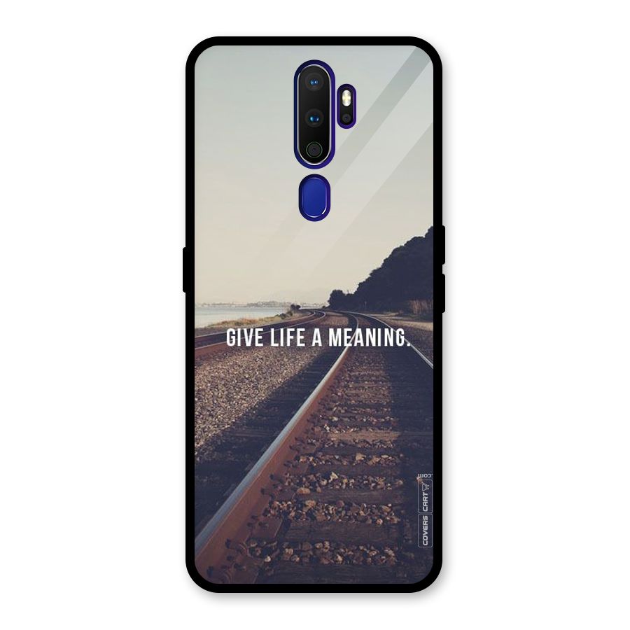 Meaning To Life Glass Back Case for Oppo A9 (2020)