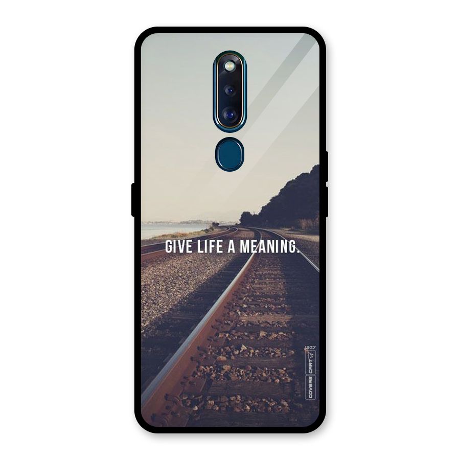 Meaning To Life Glass Back Case for Oppo F11 Pro
