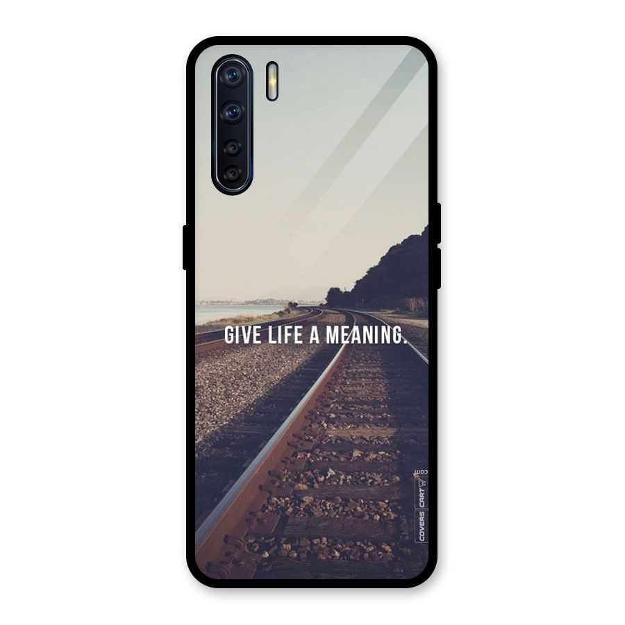 Meaning To Life Glass Back Case for Oppo F15
