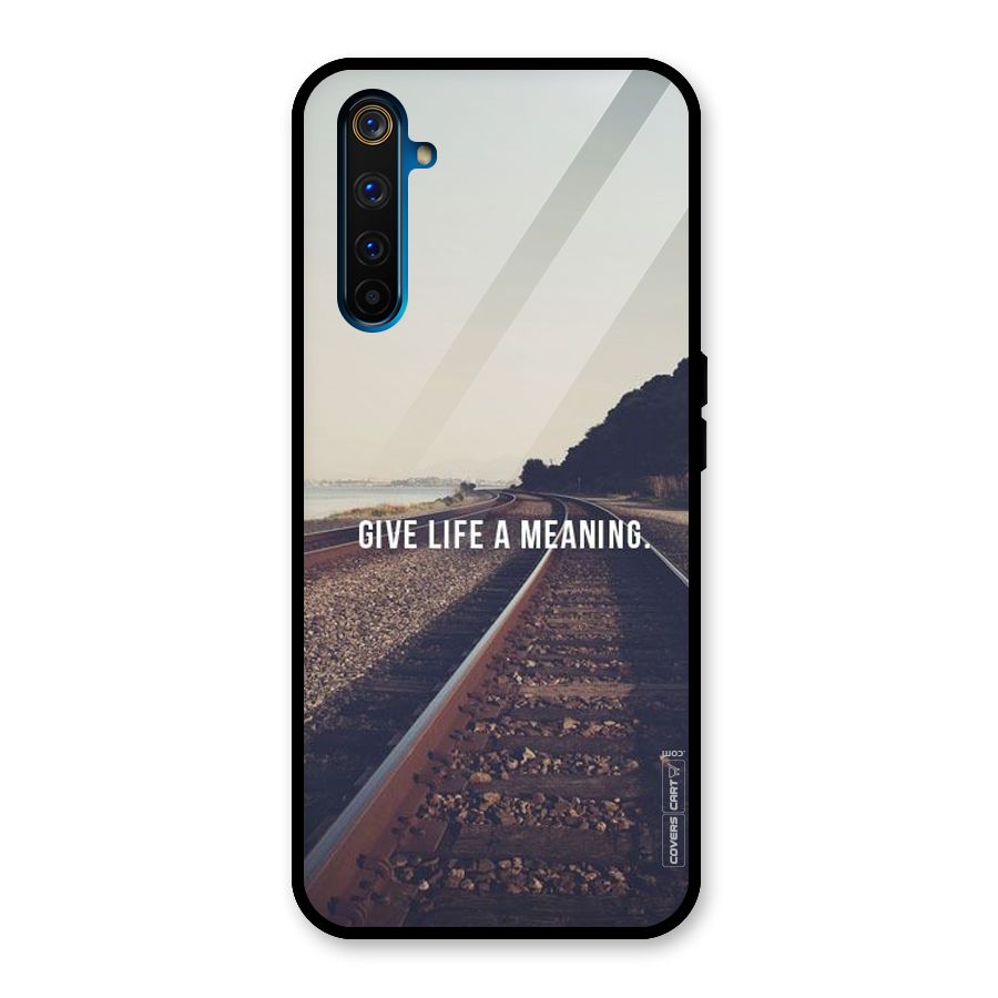 Meaning To Life Glass Back Case for Realme 6 Pro