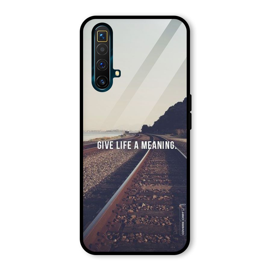 Meaning To Life Glass Back Case for Realme X3