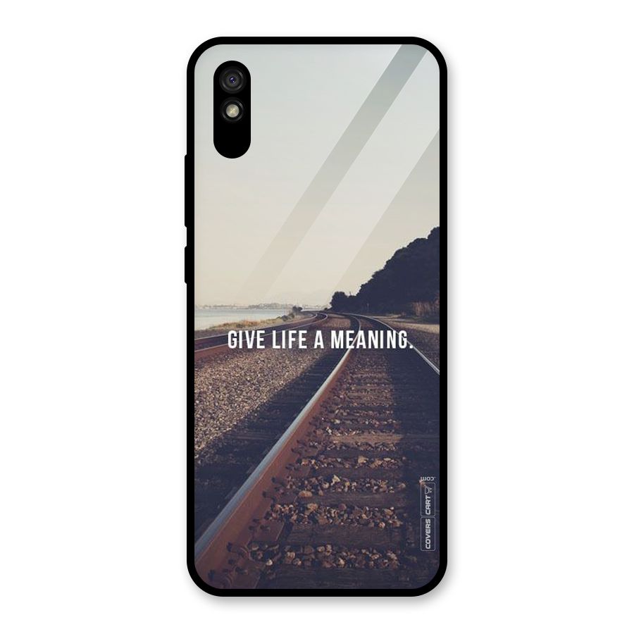 Meaning To Life Glass Back Case for Redmi 9A