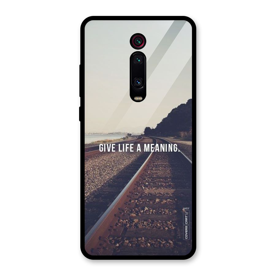 Meaning To Life Glass Back Case for Redmi K20