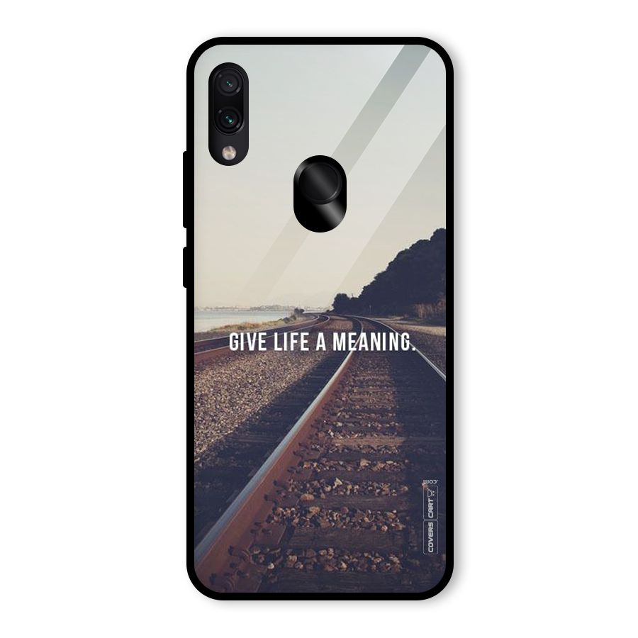 Meaning To Life Glass Back Case for Redmi Note 7 Pro