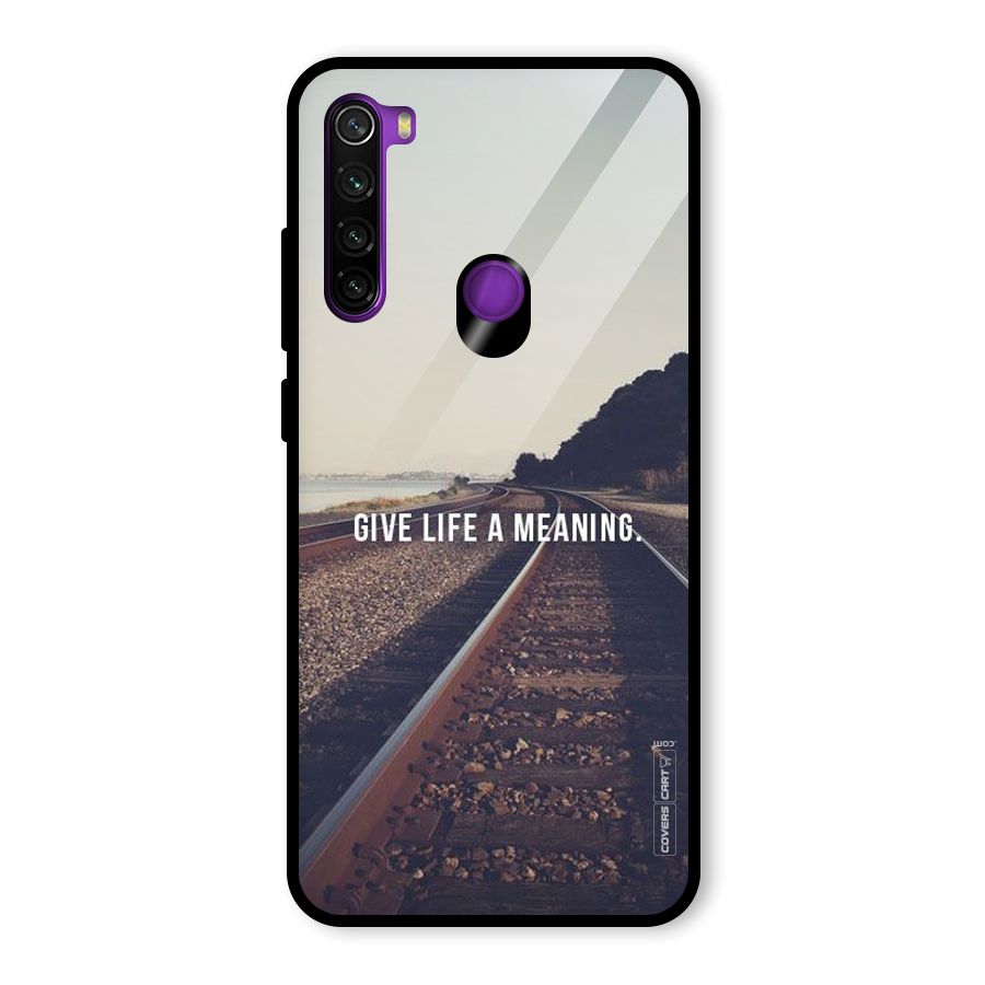 Meaning To Life Glass Back Case for Redmi Note 8