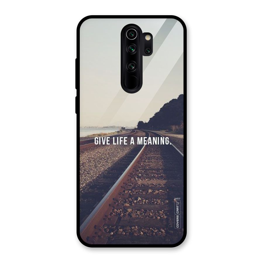 Meaning To Life Glass Back Case for Redmi Note 8 Pro
