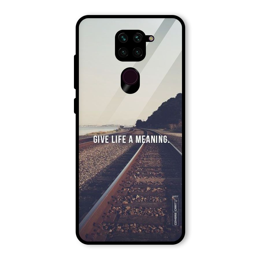 Meaning To Life Glass Back Case for Redmi Note 9