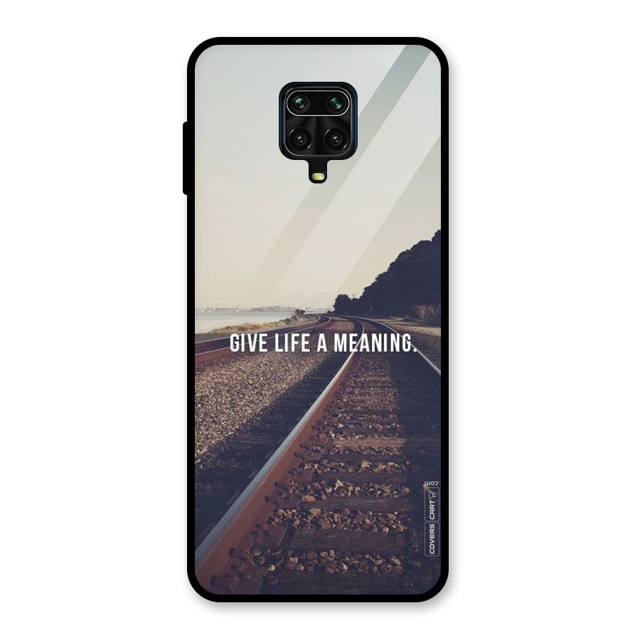 Meaning To Life Glass Back Case for Redmi Note 9 Pro