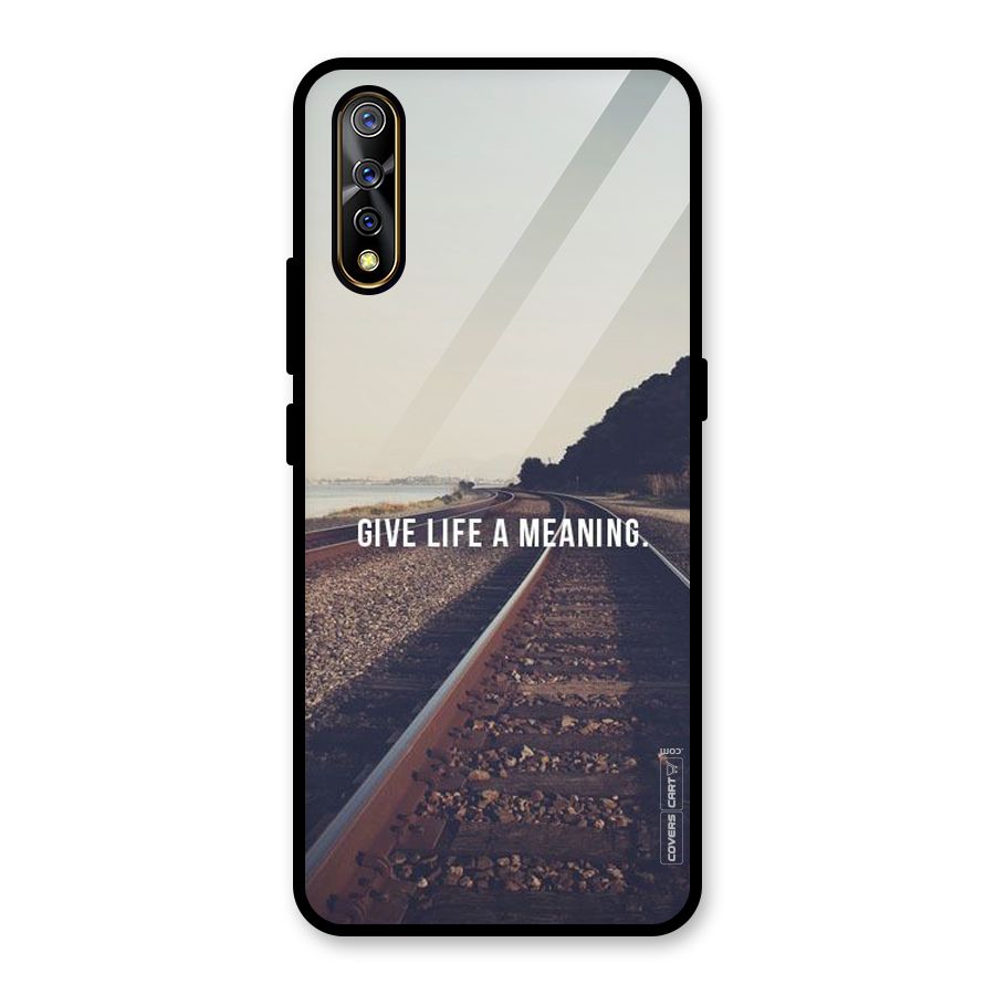 Meaning To Life Glass Back Case for Vivo S1