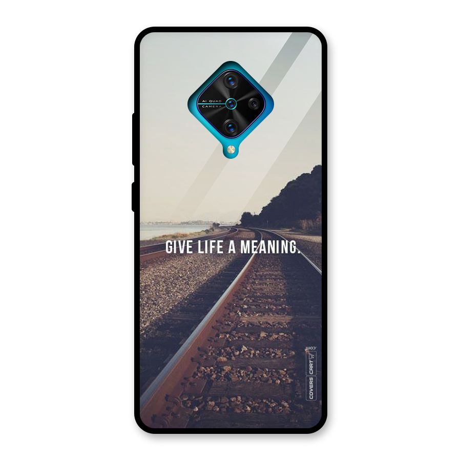 Meaning To Life Glass Back Case for Vivo S1 Pro