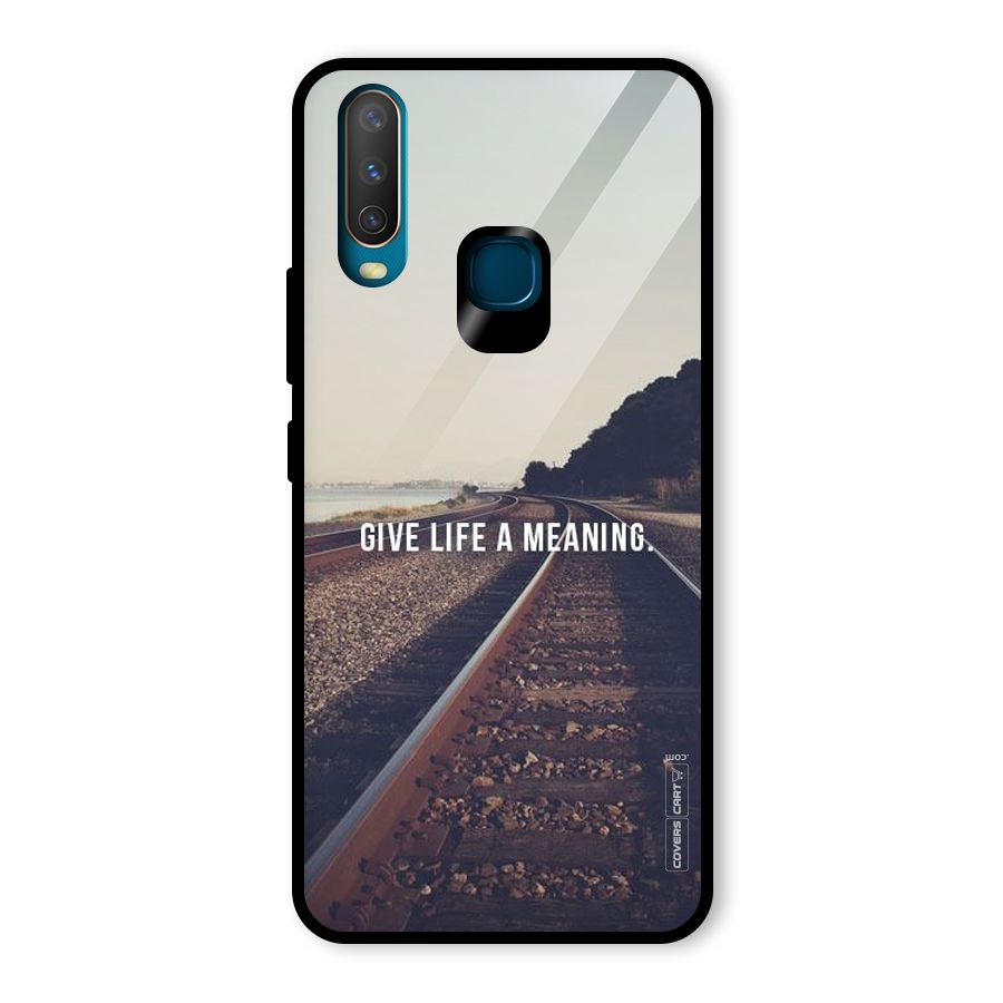 Meaning To Life Glass Back Case for Vivo U10