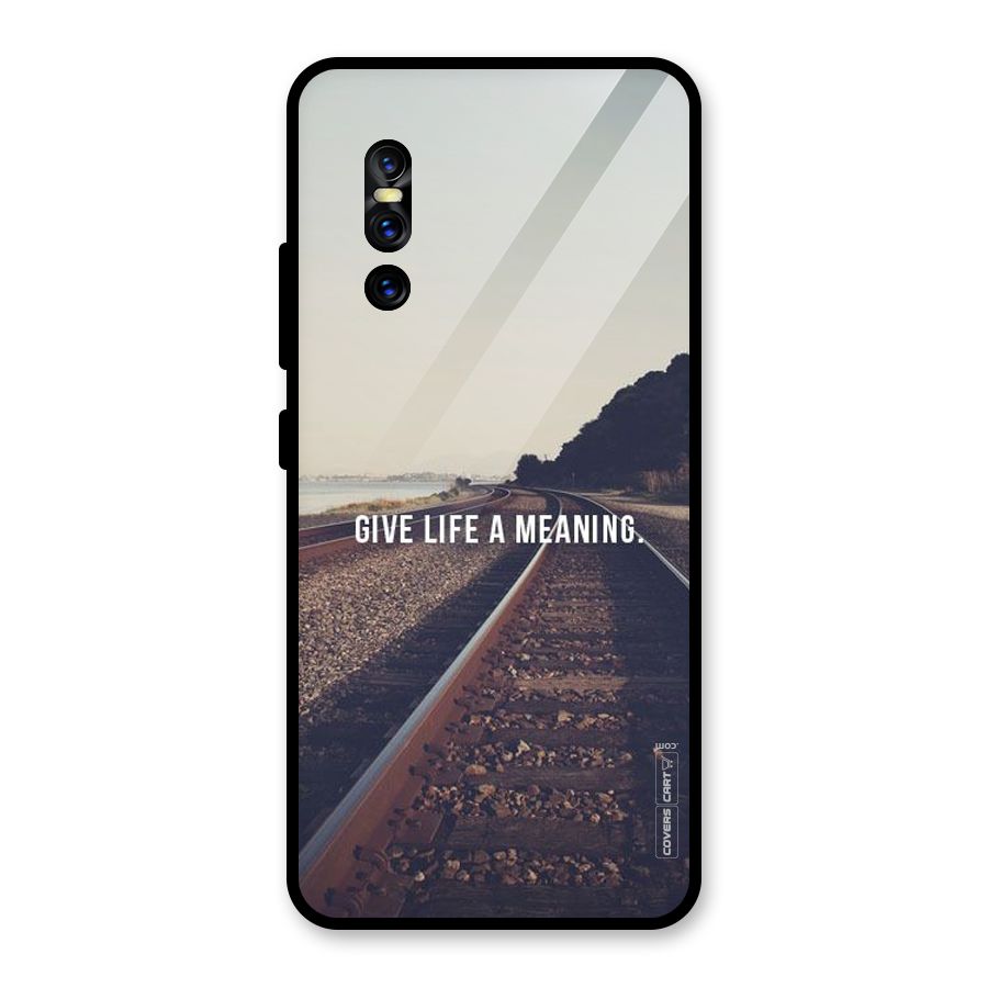 Meaning To Life Glass Back Case for Vivo V15 Pro