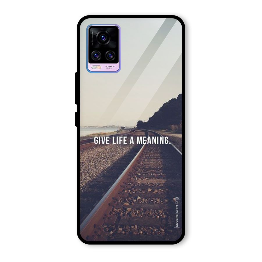 Meaning To Life Glass Back Case for Vivo V20 Pro