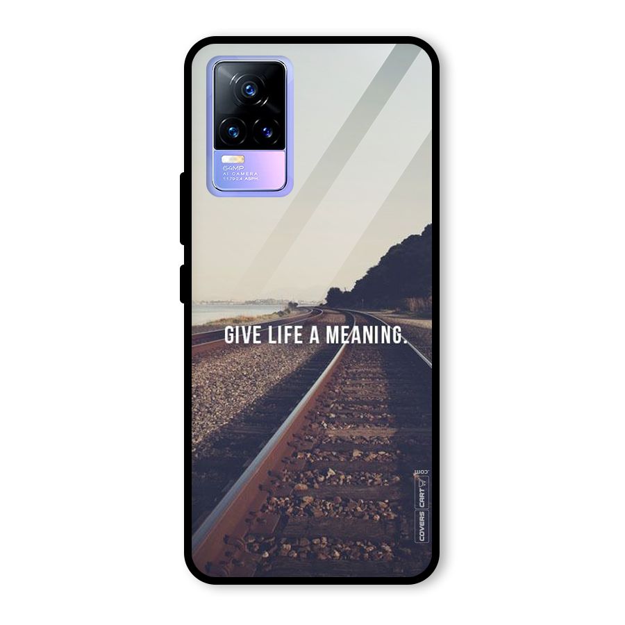 Meaning To Life Glass Back Case for Vivo Y73