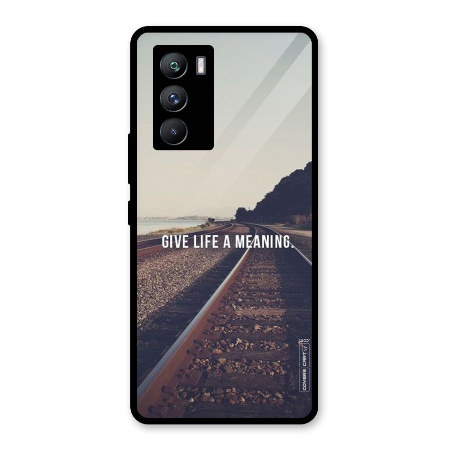 Meaning To Life Glass Back Case for Vivo iQOO 9 SE