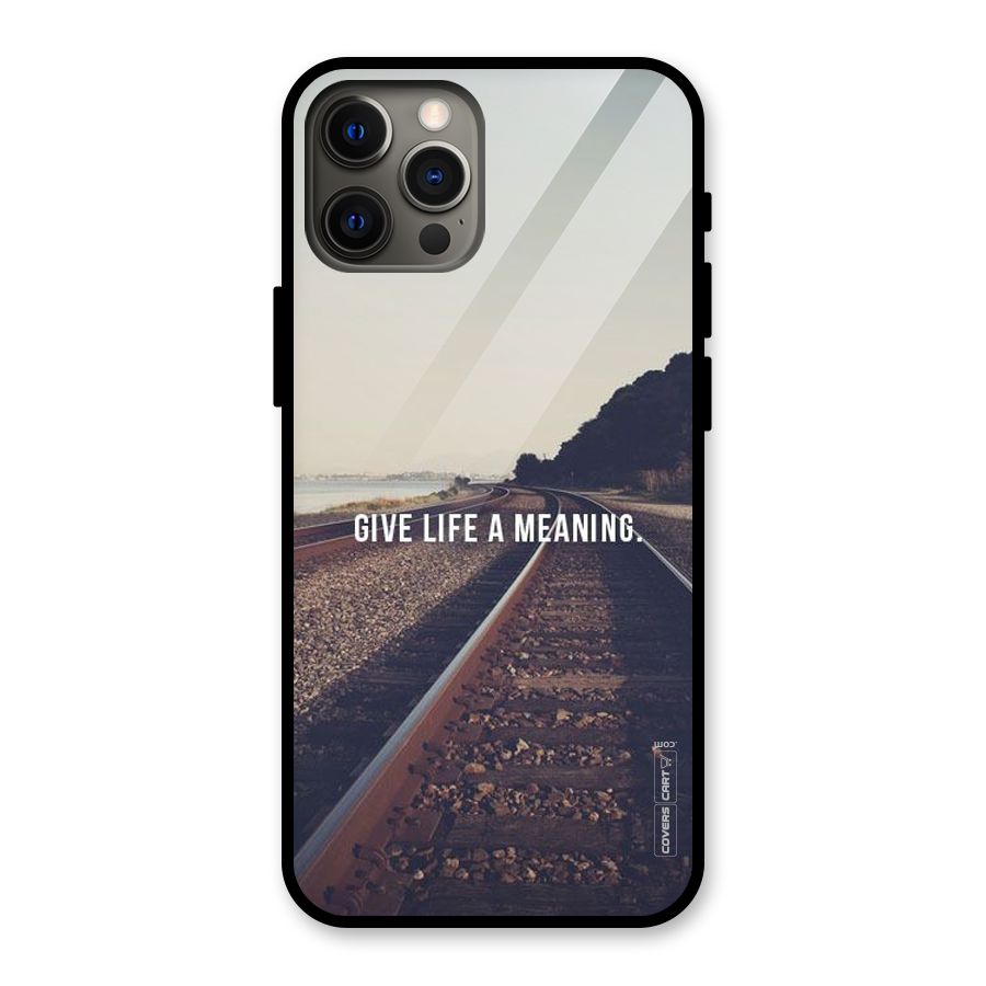 Meaning To Life Glass Back Case for iPhone 12 Pro Max