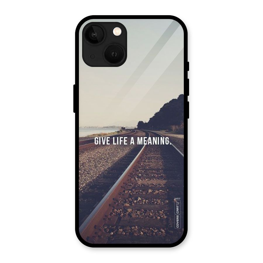 Meaning To Life Glass Back Case for iPhone 13