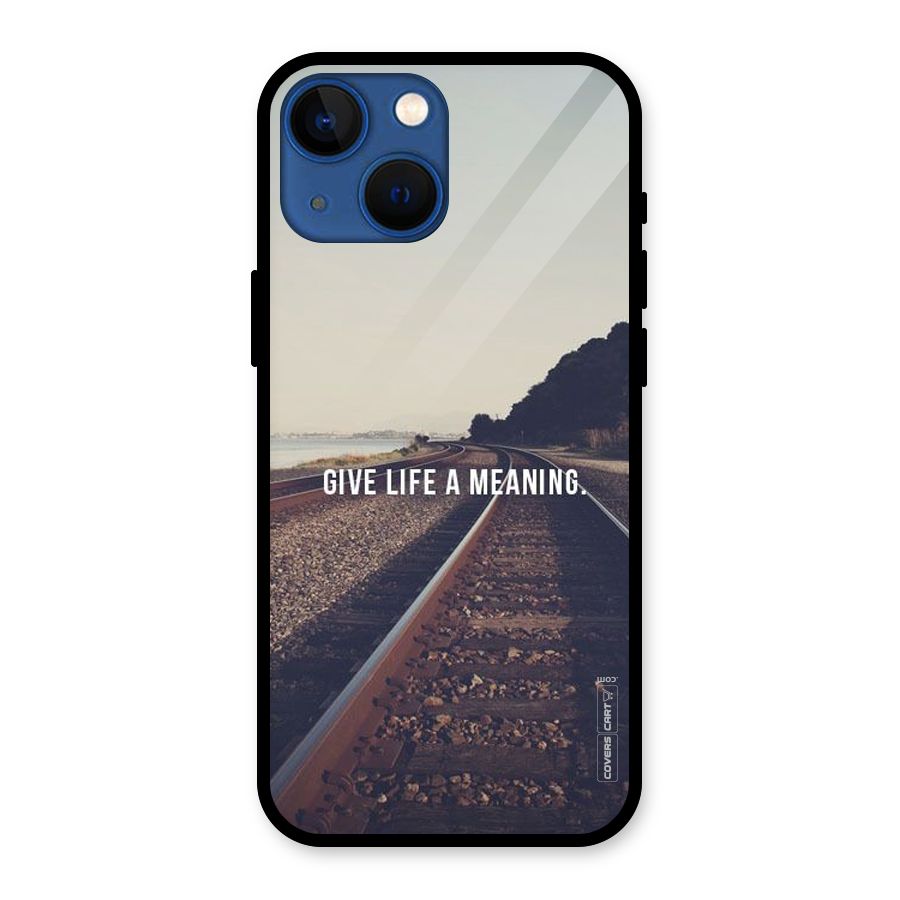 Meaning To Life Glass Back Case for iPhone 13 Mini