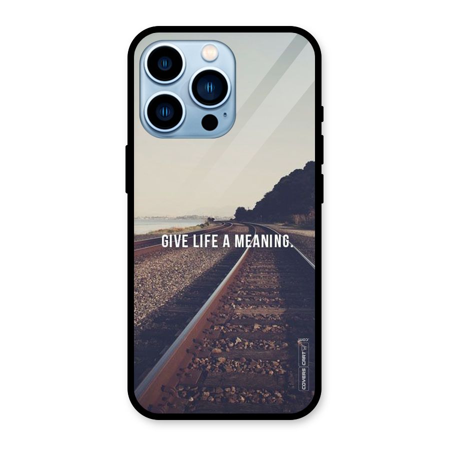 Meaning To Life Glass Back Case for iPhone 13 Pro