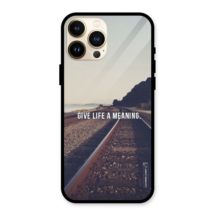 Meaning To Life Glass Back Case for iPhone 13 Pro Max