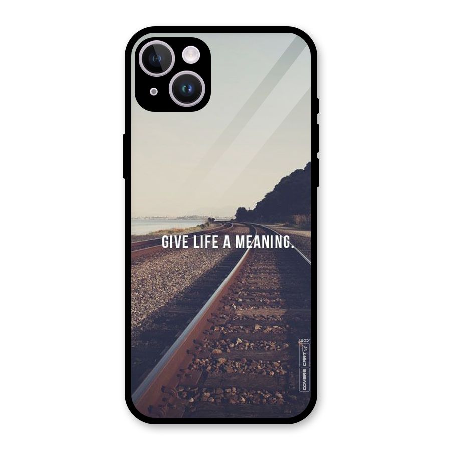 Meaning To Life Glass Back Case for iPhone 14 Plus